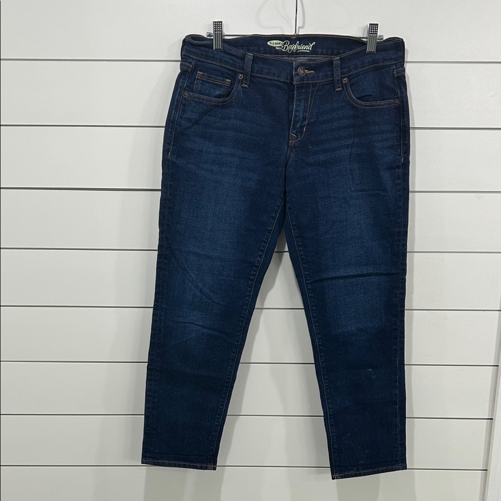 Old Navy Dark Blue Boyfriend Jeans